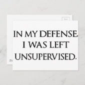 言い訳おもしろい引用文ウィティマンリータイポグラフィ引用文 ポストカード (正面/裏面)