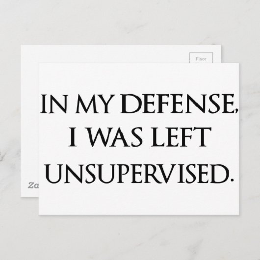 言い訳おもしろい引用文ウィティマンリータイポグラフィ引用文 ポストカード (正面/裏面)