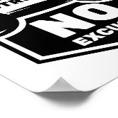 言い訳が全くない |ジムやる気を起こさせる ポスター (角)