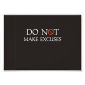 言い訳するな フォトプリント            (正面)