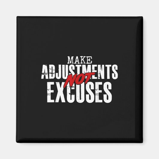 言い訳ではなく調整をする マグネット (正面)