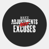 言い訳ではなく調整をする ラウンドシール (正面)