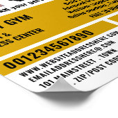 言い訳なしサル、パーソナルトレーナー、ジム広告 ポスター (角)