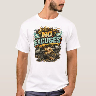 言い訳なし：アイアンリフターの賛歌Tシャツ Tシャツ