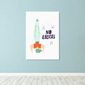 言い訳なし キャンバスプリント (インサイチュ (ウッドフロア))