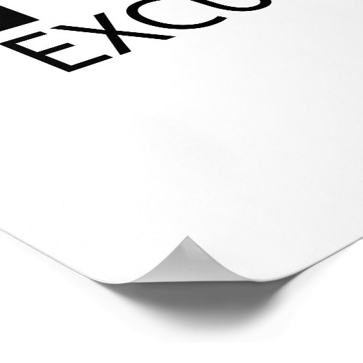 言い訳なし ポスター (角)