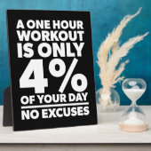 言い訳なし – 私たちのトレーニングは一日の4%である フォトプラーク (側面)