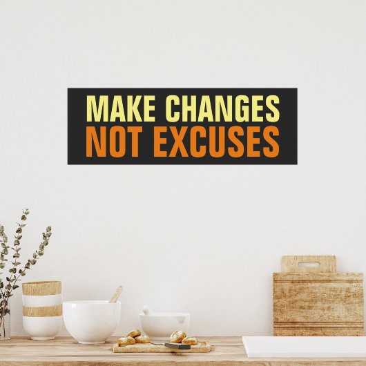 言い訳に合わない感動的 ポスター (キッチン)