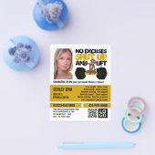 言い訳のないサル、パーソナルトレーナー、ジムの広告 チラシ (シングル)