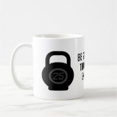 言い訳のフィットネスより強くやる気を起こさせるなる コーヒーマグカップ (左)