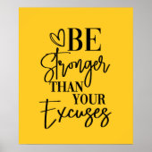 言い訳のポスターよりも強い ポスター (正面)