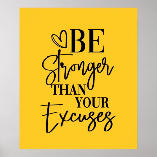 言い訳のポスターよりも強い ポスター (正面)