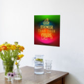 言い訳の抽象芸術より強カラフルい 箔ポスター (レイダウン (キッチン))