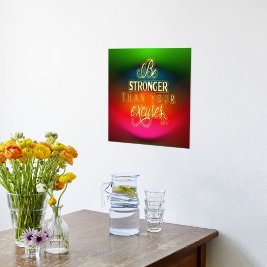 言い訳の抽象芸術より強カラフルい 箔ポスター (レイダウン (キッチン))