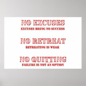 言い訳はない。 ポスター (正面)