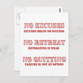 言い訳はない。 ポストカード (正面/裏面)