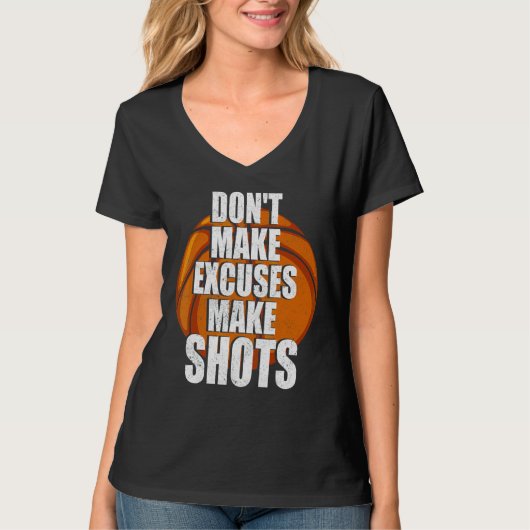 言い訳は銃殺だ Tシャツ (正面)