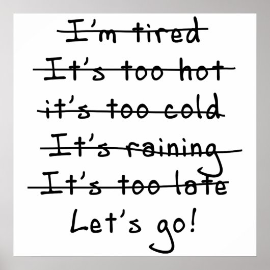 言い訳は…行こう ポスター (正面)