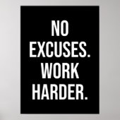 言い訳もなく、もっと頑張れやる気を起こさせる- ポスター (正面)