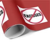 言い訳やる気を起こさせる記号白黒RE ラッピングペーパー (ロールコーナー)