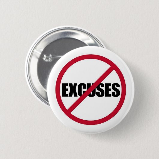 言い訳やる気を起こさせる記号白黒RE 缶バッジ (正面&裏面)