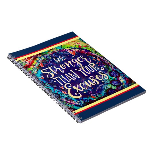 言い訳よりも強いインスピリシティ勇気付けられる ノートブック (右側)