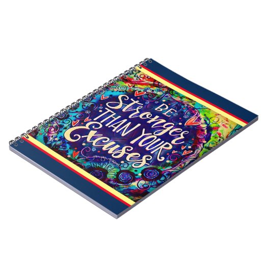 言い訳よりも強いインスピリシティ勇気付けられる ノートブック (左側)