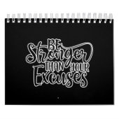言い訳より強いトレーニング カレンダー (カバー)