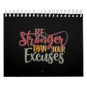 言い訳より強いフィットネス カレンダー (カバー)