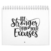 言い訳より強いフィットネス カレンダー (カバー)