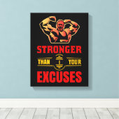 言い訳より強い キャンバスプリント (インサイチュ (ウッドフロア))