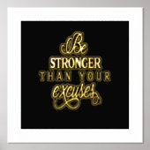 言い訳より強い 箔ポスター (正面)