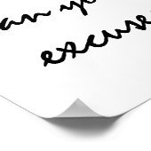 言い訳より強くしなさい。やる気を起こさせる引用文 ポスター (角)