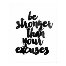 「言い訳より強くなれ」ポスター