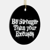 言い訳より強く セラミックオーナメント (右)