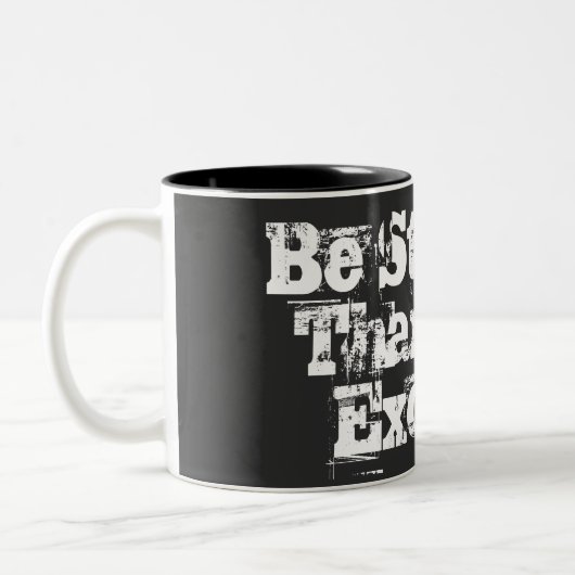 言い訳より強く ツートーンマグカップ (左)