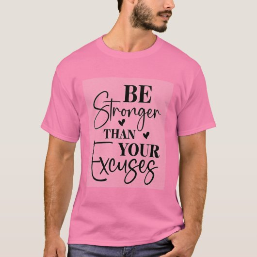 言い訳より強く Tシャツ (正面)