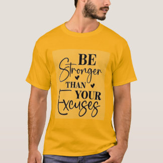 言い訳より強く Tシャツ