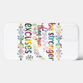 言い訳より強カラフルい Case-Mate iPhoneケース (裏面 (横))
