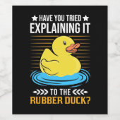 言い訳をする ワインラベル (シングルラベル)