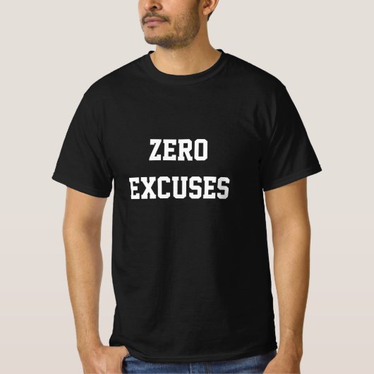 言い訳ゼロ Tシャツ (正面)