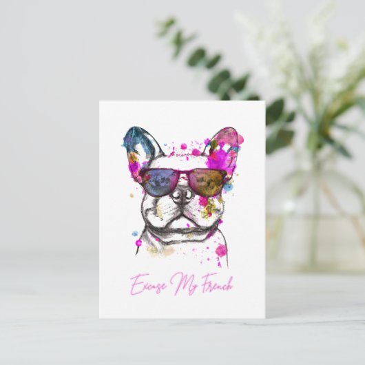 言い訳フランスのおもしろいフランスのだ ポストカード (スタンド正面)