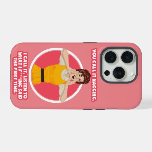 言い過ぎだ。 iPhoneケース (裏面横)