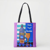 言うおもしろいなワインのトート私は決定のギフトを注ぐために作ります トートバッグ (正面)