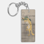 言うことの意味を言えば言うことの意味 キーホルダー (正面左)