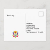 言うだけで…カスタマイズ可能な民俗絵はがき ポストカード (裏面)