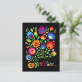 言うだけで…カスタマイズ可能な民俗絵はがき ポストカード (スタンド正面)