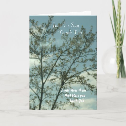 言うだけ感謝していだ サンキューカード (正面)