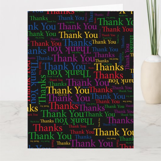 言うべき感謝しているタイプはそんなに感謝していしています サンキューカード (正面)