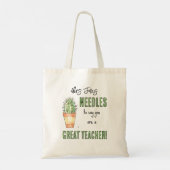 言うまでもなく素晴らし先生 トートバッグ (裏面)